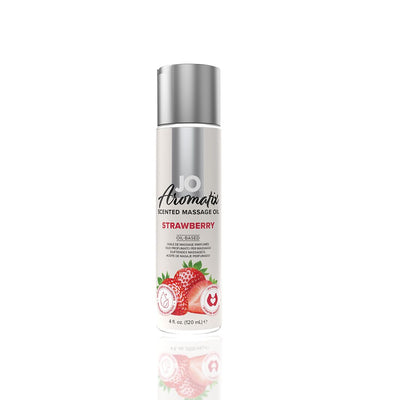 Натуральна масажна олія JO Aromatix Massage Oil Strawberry - фото 1