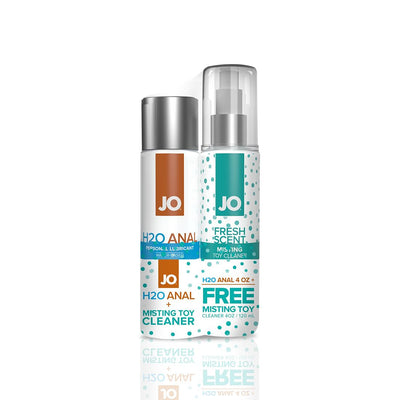 Комплект JO GWP — ANAL H2O Lubricant (120 мл) + Misting Toy Cleaner (120 мл) - фото 1