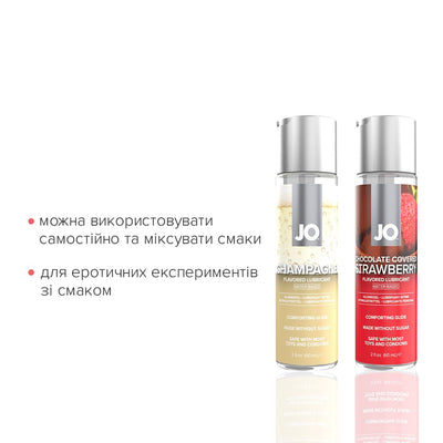 Main image for product index 2: Набор лубрикантов JO Sweet&Bubbly — Champagne & Chocolate Covered Strawberry