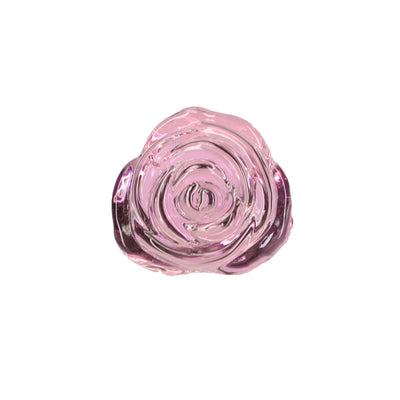 Скляна анальна пробка Pillow Talk Rosy Luxurious Glass Anal Plug, віброкуля в подарунок - фото 3