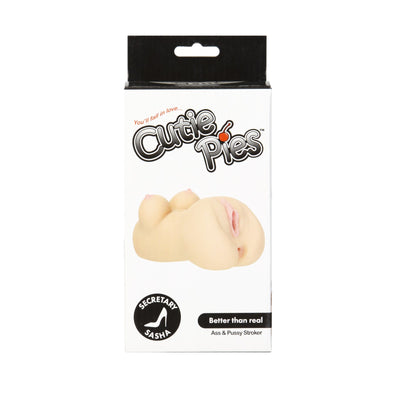 Main image for product index 6: Мастурбатор-вагина и попка Cutie Pies Secretary Sasha Vagina & Ass Masturbator, вибропуля в подарок