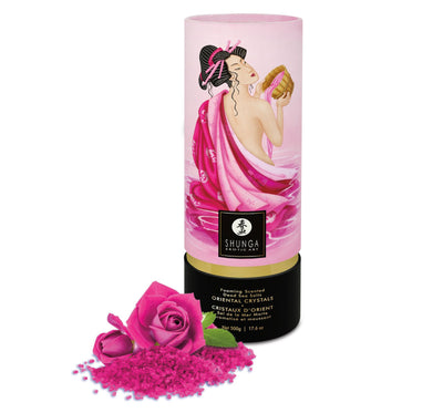 Main image for product index 4: Пенящаяся соль для ванны Shunga Dead Sea salt Oriental Crystals — Rose Petal