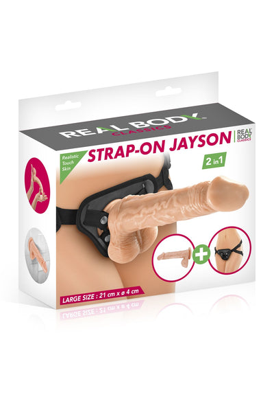 Женский страпон-трусики 2в1 Real Body — Jayson: трусики и фаллоимитатор - фото 3