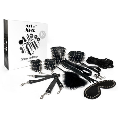 Main image for product index 5: BDSM-набор Art of Sex – Spikes BDSM Set Leather, 10 предметов