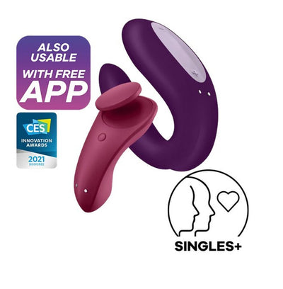 Набір Satisfyer Partner Box 1 (вібратор для пар Double Joy + вібратор в трусики Sexy Secret) - фото 1