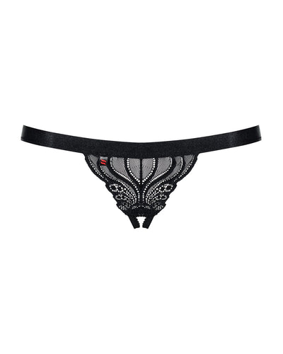 Кружевные танга с доступом Obsessive 828-THC-1 crotchless thong - фото 13