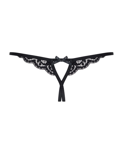 Кружевные танга Obsessive 831-THC-1 crotchless thong - фото 14
