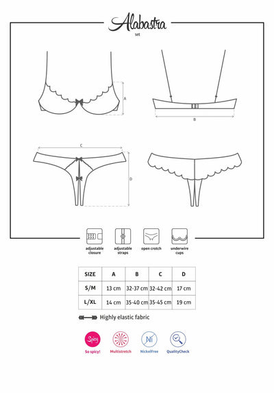 Main image for product index 14: Еротичний комплект Obsessive Alabastra