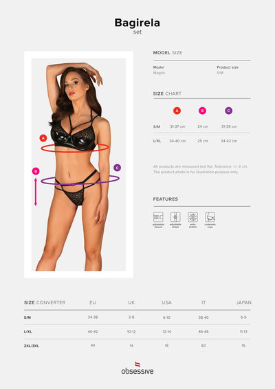 Main image for product index 14: Еротичний комплект Obsessive Bagirela 2-pcs set