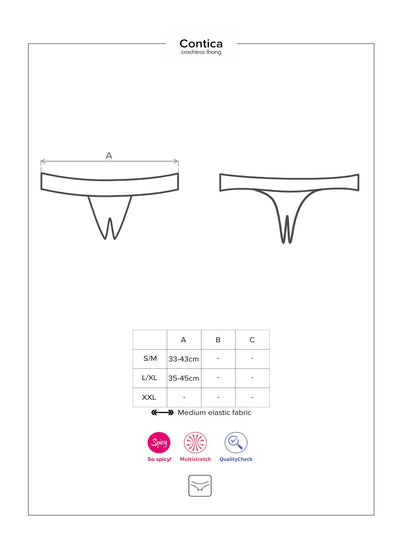 Main image for product index 15: Кружевные танга с доступом Obsessive Contica crothchles thong
