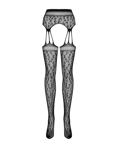 Main image for product index 5: Сітчасті панчохи-стокінги під леопард Obsessive Garter stockings S817