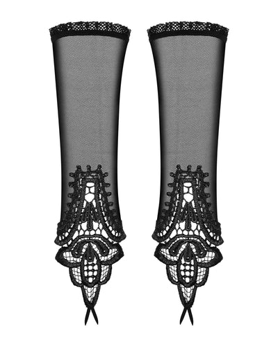 Main image for product index 2: Сетчатые митенки с кружевом Obsessive Luiza mittens