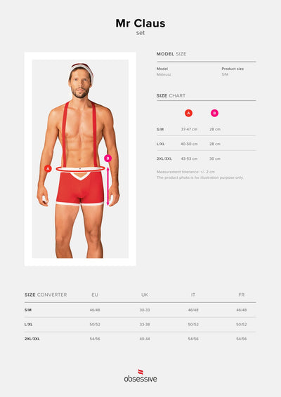 Main image for product index 14: Мужской эротический костюм Санта-Клауса Obsessive Mr Claus