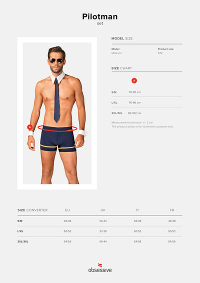 Main image for product index 14: Эротический костюм пилота Obsessive Pilotman set