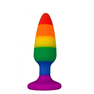 Main image for product index 6: Силіконова анальна пробка Wooomy Hiperloo Silicone Rainbow Plug