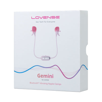Main image for product index 6: Смарт-вибратор для груди Lovense Gemini, регулировка сжатия соска, можно носить