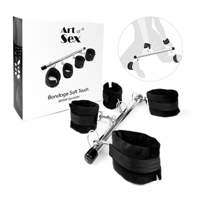 Колодка-розпірка для рук та ніг Art of Sex – Bondage Soft Touch BDSM Spreader - фото 3