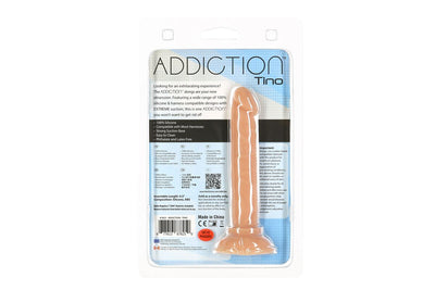 Фаллоимитатор ADDICTION Tino Silicone Dildo +вибропуля в подарок - фото 6