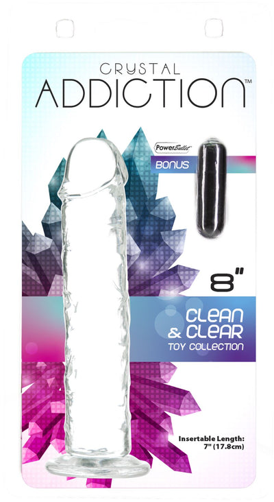 Прозрачный фаллоимитатор ADDICTION Vertical Dong - фото 5