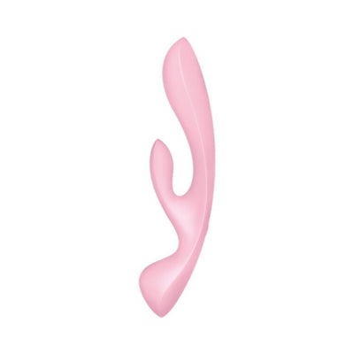 Двухсторонний вибратор-кролик Satisfyer Triple Oh, 3 мотора, рукоятка-массажер - фото 2