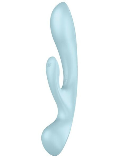 Двухсторонний вибратор-кролик Satisfyer Triple Oh, 3 мотора, рукоятка-массажер - фото 9