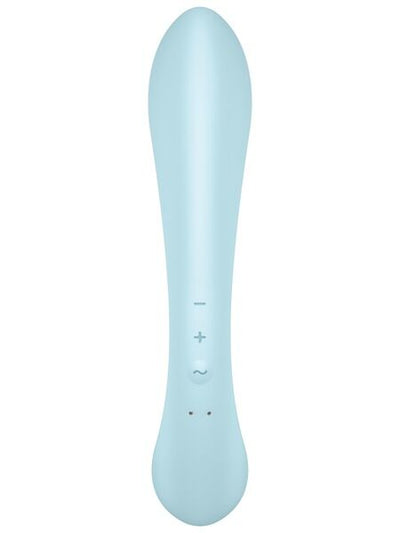Двухсторонний вибратор-кролик Satisfyer Triple Oh, 3 мотора, рукоятка-массажер - фото 11