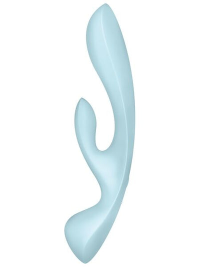 Двухсторонний вибратор-кролик Satisfyer Triple Oh, 3 мотора, рукоятка-массажер - фото 10