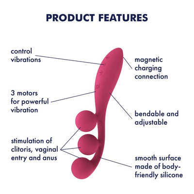 Універсальний вібратор Satisfyer Tri Ball 1 - фото 7