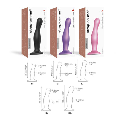 Main image for product index 3: Насадка для страпона Strap-On-Me Dildo Plug Curvy