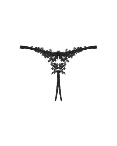 Main image for product index 20: Прозорі стрінги з доступом Obsessive Celia Noir crotchless thong