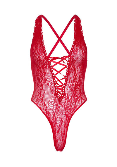 Main image for product index 9: Мереживне боді Leg Avenue Floral lace thong teddy