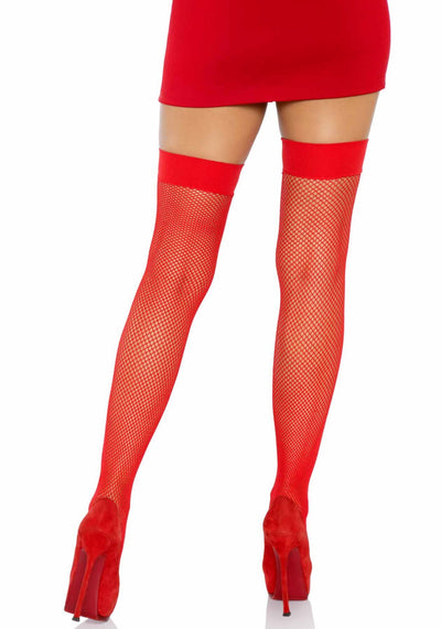 Main image for product index 2: Панчохи-сітка з атласним бантиком Leg Avenue Fishnet Thigh Highs With Bow