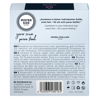 Main image for product index 6: Презервативы Mister Size - pure feel - 64