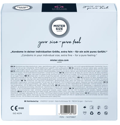 Main image for product index 9: Презервативы Mister Size - pure feel - 64