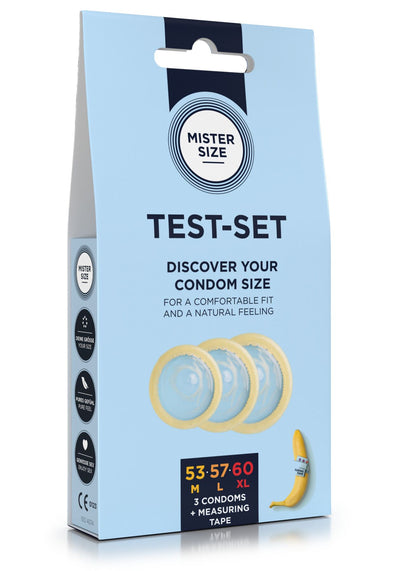 Main image for product index 3: Набір презервативів Mister Size test-set 53–57–60 + лінійка