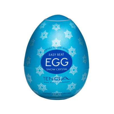 Main image for product index 1: Мастурбатор-яйце Tenga Egg Snow Crystal з охолоджувальним лубрикантом