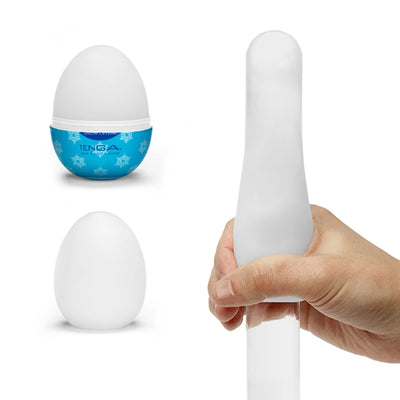 Main image for product index 3: Мастурбатор-яйце Tenga Egg Snow Crystal з охолоджувальним лубрикантом