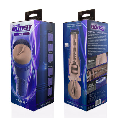 Main image for product index 7: Мастурбатор-вагіна Fleshlight Boost Bang, плаваючі кільця Turbo Tech