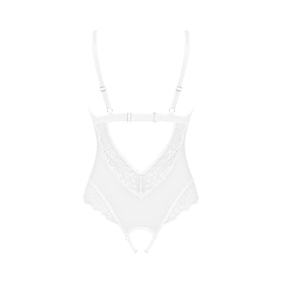 Еротичне напівпрозоре боді Obsessive Heavenlly crotchless teddy - фото 9