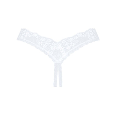Кружевные танга Obsessive Heavenlly crotchless thong - фото 20