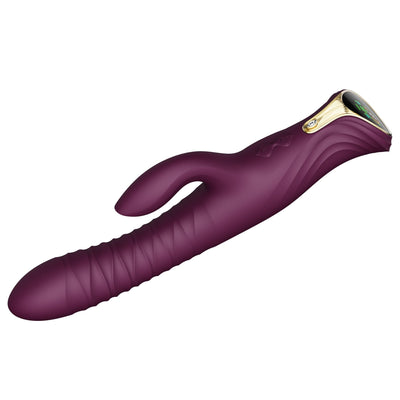 Пульсатор-кролик з вібрацією Zalo Mose, нагрівання до 42°, кристал Swarovski - фото 8