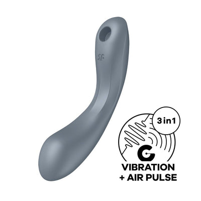 Вакуумный стимулятор с вибрацией Satisfyer Curvy Trinity 1 , игрушка 3в1 - фото 1