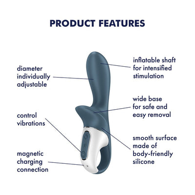 Анальний вібратор надувний Satisfyer Air Pump Booty 2 - фото 4