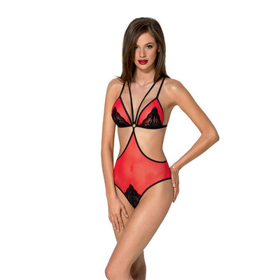 Напівпрозоре боді з мереживом Passion PEONIA BODY - фото 11