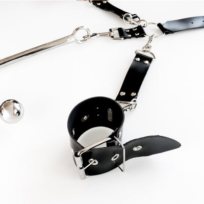Бондажний набір з металевим анальним гаком Art of Sex Beatrice Bondage set with anal hook №2 - фото 5