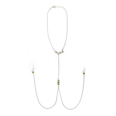 Прикраса з ланцюжками та намистинами для сосків Art of Sex – Silvestra - фото 3