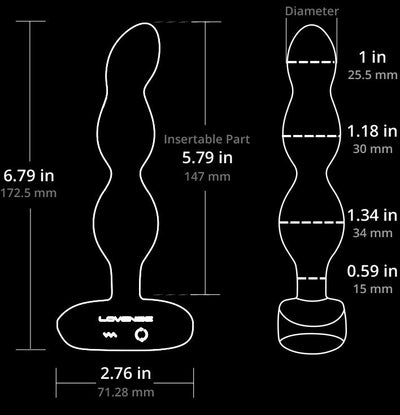 Main image for product index 5: Анальные смарт-бусы с вибрацией и вращением Lovense Ridge