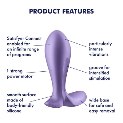 Main image for product index 6: Анальна смарт-пробка з вібрацією Satisfyer Intensity Plug