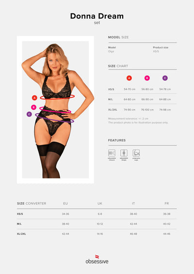 Main image for product index 19: Комплект белья Obsessive Donna Dream 3-pcs set