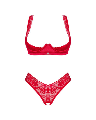 Main image for product index 10: Комплект белья Obsessive Lacelove cupless 2-pcs set